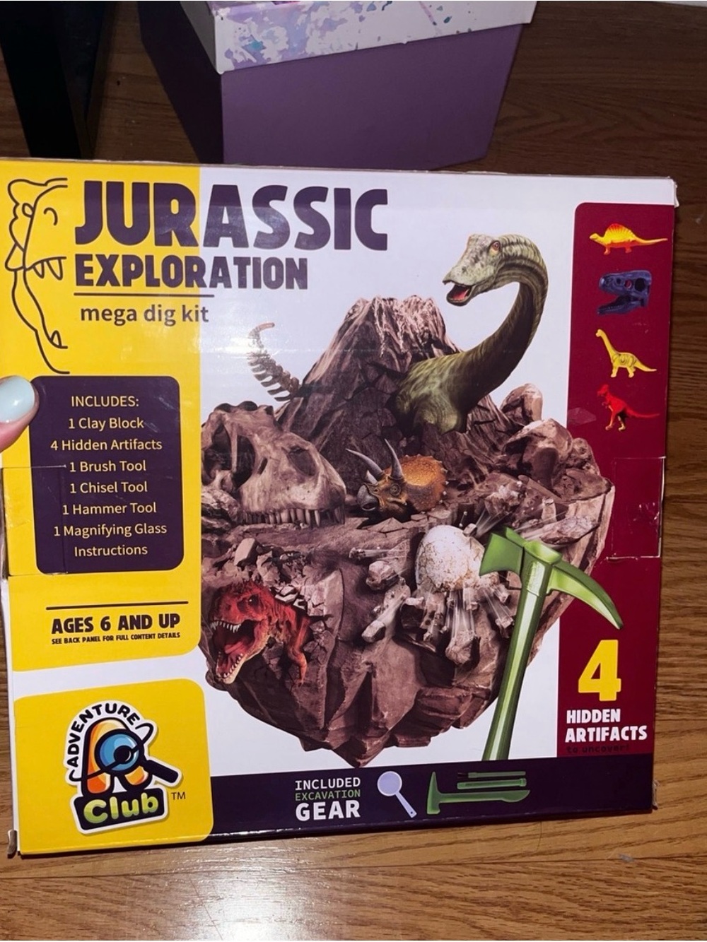 Jurassic Exploration Mega Dig Kit - Yellow & Green